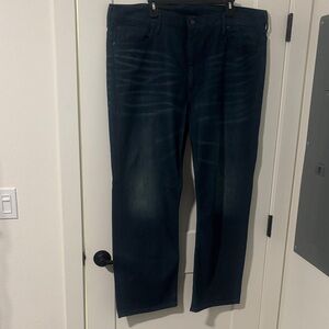 Men's Deep Blue Straight Jeans